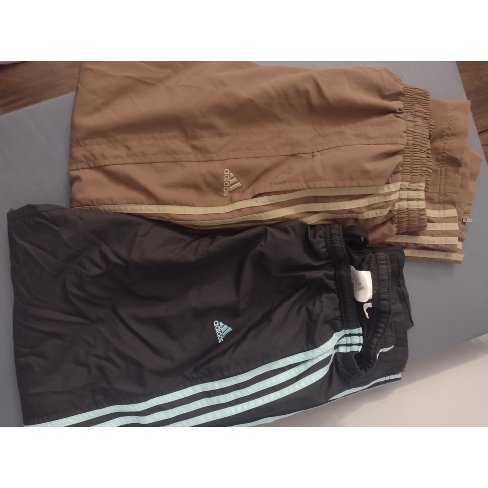 Lot Of 2 Boys Adidas Wind Pants Good Condition